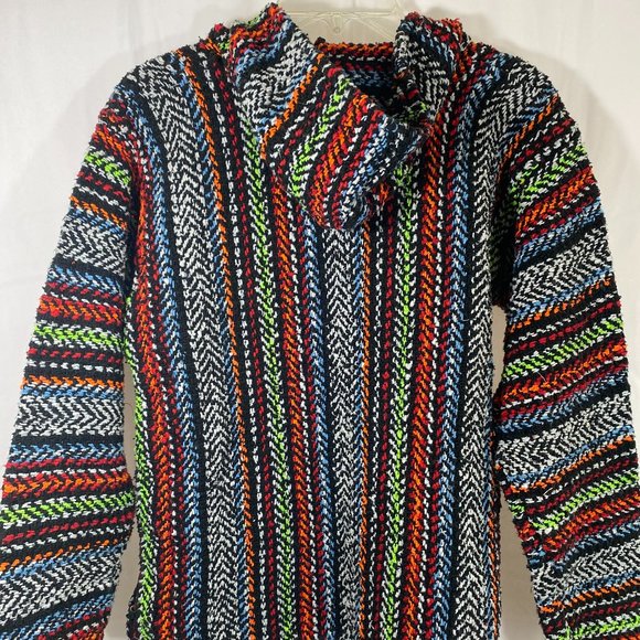 Earth Ragz Multicolor Hooded Pullover Sweater NWOT Women's Size Large - Picture 13 of 16